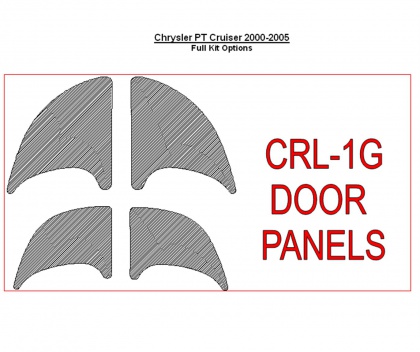 PT CRUISER Chrysler PT Cruiser 2001-2005 Door panels, 4 Parts set BD Décoration de tableau de bord €145.00